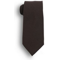 60" Extra Long Brown Poplin Polyester Tie